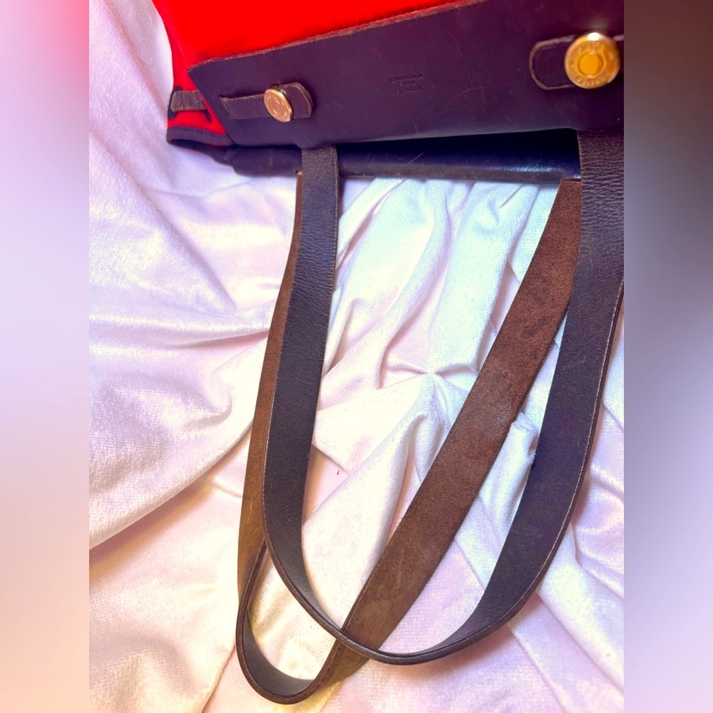 Hermès Herbag Cabas PM Reversible Orange Red Canvas Tote Authentic Hermès - Picture 10 of 16